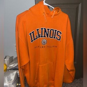 Vintage Illinois Orange Hoodie